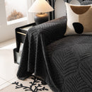 44 of 89:Winter Soft Plush Fleece Sofa Blanket Leaves Jacquard Couch Covers for Couches 