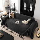 42 of 89:Winter Soft Plush Fleece Sofa Blanket Leaves Jacquard Couch Covers for Couches 