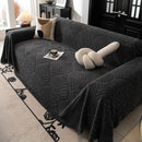 41 of 89:Winter Soft Plush Fleece Sofa Blanket Leaves Jacquard Couch Covers for Couches 
