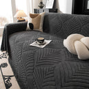 40 of 89:Winter Soft Plush Fleece Sofa Blanket Leaves Jacquard Couch Covers for Couches 