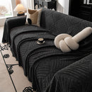 35 of 89:Winter Soft Plush Fleece Sofa Blanket Leaves Jacquard Couch Covers for Couches 