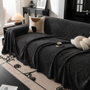 33 of 89:Winter Soft Plush Fleece Sofa Blanket Leaves Jacquard Couch Covers for Couches 