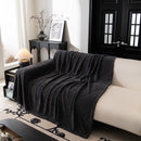 30 of 89:Winter Soft Plush Fleece Sofa Blanket Leaves Jacquard Couch Covers for Couches 