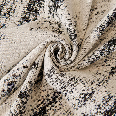 45 of 54:Oversized Abstract Brushstroke Sofa Throw Cover, Woven L Shaped Sectional Couch Cover 