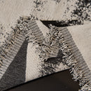 44 of 54:Oversized Abstract Brushstroke Sofa Throw Cover, Woven L Shaped Sectional Couch Cover 