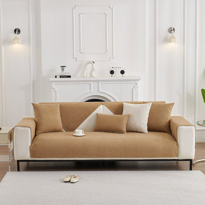 2 of 27:Water-Resistant Waffle Textured Sofa Cover, Non-Slip Couch Protector for Pets & Kids 