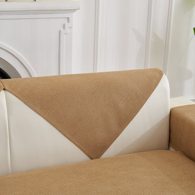 9 of 27:Water-Resistant Waffle Textured Sofa Cover, Non-Slip Couch Protector for Pets & Kids 