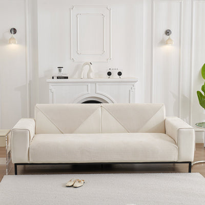16 of 27:Water-Resistant Waffle Textured Sofa Cover, Non-Slip Couch Protector for Pets & Kids 