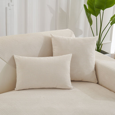 18 of 27:Water-Resistant Waffle Textured Sofa Cover, Non-Slip Couch Protector for Pets & Kids 