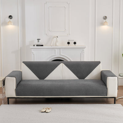 19 of 27:Water-Resistant Waffle Textured Sofa Cover, Non-Slip Couch Protector for Pets & Kids 