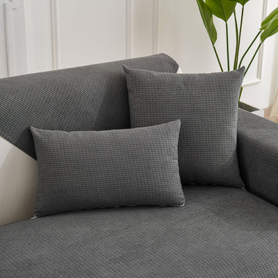 21 of 27:Water-Resistant Waffle Textured Sofa Cover, Non-Slip Couch Protector for Pets & Kids 