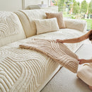 30 of 65:Luxury Plush Non-Slip Sofa Covers, Soft Fuzzy Embossed Sofa Topper & Seat Covers 
