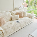 41 of 65:Luxury Plush Non-Slip Sofa Covers, Soft Fuzzy Embossed Sofa Topper & Seat Covers 