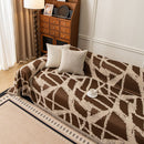 52 of 87:Modern Chenille Bold Abstract Pattern Sofa Cover, Artistic Decorative Furniture Cover 