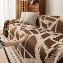 39 of 87:Modern Chenille Bold Abstract Pattern Sofa Cover, Artistic Decorative Furniture Cover 