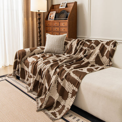 48 of 87:Modern Chenille Bold Abstract Pattern Sofa Cover, Artistic Decorative Furniture Cover 