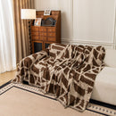 49 of 87:Modern Chenille Bold Abstract Pattern Sofa Cover, Artistic Decorative Furniture Cover 