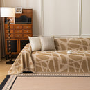 86 of 87:Modern Chenille Bold Abstract Pattern Sofa Cover, Artistic Decorative Furniture Cover 