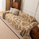 62 of 87:Modern Chenille Bold Abstract Pattern Sofa Cover, Artistic Decorative Furniture Cover 