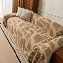 83 of 87:Modern Chenille Bold Abstract Pattern Sofa Cover, Artistic Decorative Furniture Cover 