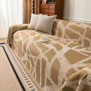 82 of 87:Modern Chenille Bold Abstract Pattern Sofa Cover, Artistic Decorative Furniture Cover 