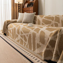 81 of 87:Modern Chenille Bold Abstract Pattern Sofa Cover, Artistic Decorative Furniture Cover 