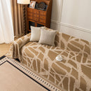 79 of 87:Modern Chenille Bold Abstract Pattern Sofa Cover, Artistic Decorative Furniture Cover 