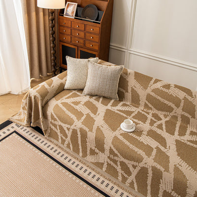 79 of 87:Modern Chenille Bold Abstract Pattern Sofa Cover, Artistic Decorative Furniture Cover 