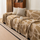 77 of 87:Modern Chenille Bold Abstract Pattern Sofa Cover, Artistic Decorative Furniture Cover 