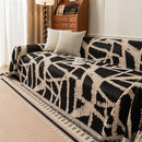 22 of 87:Modern Chenille Bold Abstract Pattern Sofa Cover, Artistic Decorative Furniture Cover 