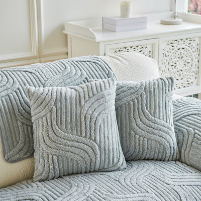62 of 65:Luxury Plush Non-Slip Sofa Covers, Soft Fuzzy Embossed Sofa Topper & Seat Covers 