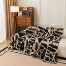 14 of 87:Modern Chenille Bold Abstract Pattern Sofa Cover, Artistic Decorative Furniture Cover 