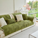 4 of 65:Luxury Plush Non-Slip Sofa Covers, Soft Fuzzy Embossed Sofa Topper & Seat Covers 