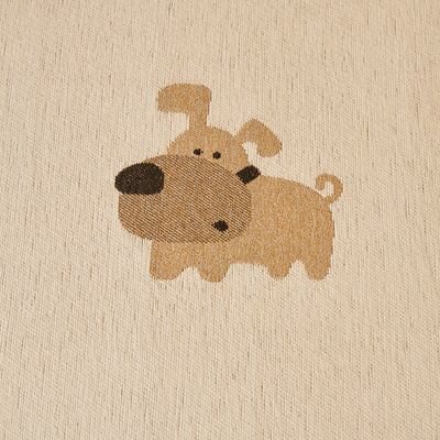 11 of 30:Cute Dog Pattern Chenille Sofa Throw Cover, Textured Woven Furniture Covers for Pets 
