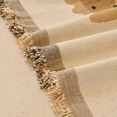 20 of 30:Cute Dog Pattern Chenille Sofa Throw Cover, Textured Woven Furniture Covers for Pets 