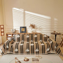 22 of 30:Cute Dog Pattern Chenille Sofa Throw Cover, Textured Woven Furniture Covers for Pets 