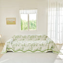 27 of 54:Oversized Abstract Brushstroke Sofa Throw Cover, Woven L Shaped Sectional Couch Cover 