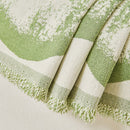 18 of 54:Oversized Abstract Brushstroke Sofa Throw Cover, Woven L Shaped Sectional Couch Cover 