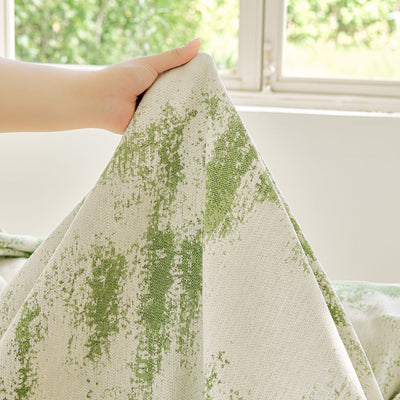 15 of 54:Oversized Abstract Brushstroke Sofa Throw Cover, Woven L Shaped Sectional Couch Cover 