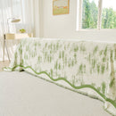 10 of 54:Oversized Abstract Brushstroke Sofa Throw Cover, Woven L Shaped Sectional Couch Cover 