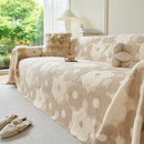 1 of 28:Plush Floral Sofa Throw Cover, Thick Soft Couch Protector Throw Couch for Dogs, Kids 