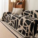 1 of 87:Modern Chenille Bold Abstract Pattern Sofa Cover, Artistic Decorative Furniture Cover 