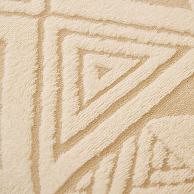 18 of 28:Modern Boho Geometric Plush Sofa Throw Cover, Soft Cozy Textured Slip Cover for Couch 
