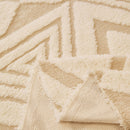 17 of 28:Modern Boho Geometric Plush Sofa Throw Cover, Soft Cozy Textured Slip Cover for Couch 