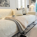 1 of 29:Plush Quilted Padded Sofa Cover, Non-Slip Seashell Couch Protector for Pets & Kids 
