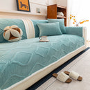 4 of 47:Thickened Crystal Velvet Sofa Cover, Non-Slip Quilted Couch Protector for Pets & Kids 