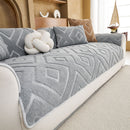 29 of 29:Thick Sherpa Sofa Protector Cover, Warm Plush Couch Cover for Seat, Backrest & Armrest 
