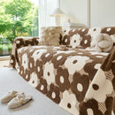 2 of 28:Plush Floral Sofa Throw Cover, Thick Soft Couch Protector Throw Couch for Dogs, Kids 