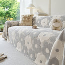 3 of 28:Plush Floral Sofa Throw Cover, Thick Soft Couch Protector Throw Couch for Dogs, Kids 