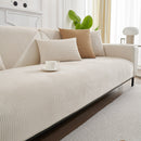 17 of 27:Water-Resistant Waffle Textured Sofa Cover, Non-Slip Couch Protector for Pets & Kids 